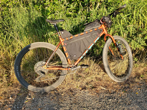 Top tube rear wedge pack - Cordura & X-Pac